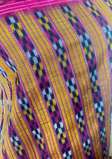 NIRMALA- IKKAT ELEGANCE, MUSTARD AND PINK POCHAMPALLY SAREE BRILLIANCE       "