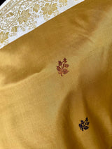 AKRITI- ELEVATE EVERY OCCASION, OCHRE BANARASI SILK