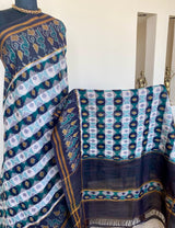 ANAHITA- SUMMER SPLENDOR, POCHAMPALLY COTTON SAREE WITH IKAT MOTIFS