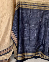 CHANDRANI- SAMBALPURI SPLENDOR; ELABORATE JHOTI AANCHAL, RUDRAKSHA CHARM, UNIQUE PRINT