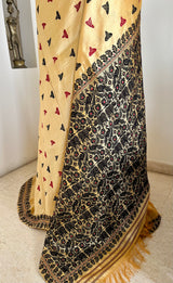HIMADRI- UNIQUE ASSAMESE SILK WITH JAAPI, RHINO AND PEACOCK MOTIFS