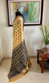 HIMADRI- UNIQUE ASSAMESE SILK WITH JAAPI, RHINO AND PEACOCK MOTIFS