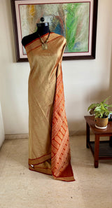 BHADRIKA — BOMKAI SILK WHERE RUST DETAILS TAKE CENTRE STAGE