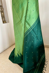 NAVISHA – KANJIVARAM WITH TEMPLE BORDER, STRIPES AND DELICATE BOOTIS