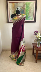 MADHUMATHI – EARTHY IKKAT RHYTHMS IN TEMPLE FRAMED WEAVE