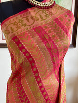 GULNAR — A BANARASI SILK WHERE FLORALS TAKE CENTRE STAGE