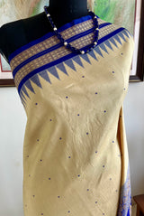MIRIANI- CREAM BOMKAI WITH FLORAL PAISLEY AANCHAL
