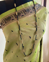 MOHITAA – GREEN KANJIVARAM WITH BLACK MOTIF STORY