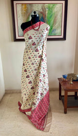 KOPILI - EXQUISITE ASSAM SILK SAREE WITH GOS BUTA