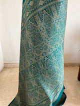 RASINI – TEAL BANARASI WITH TIMELESS WOVEN ELEGANCE