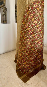 SARASVANI – EARTHY PATOLA WITH RICH MOTIF PLAY AND CONTRAST