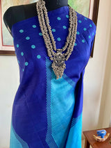 MANJUL — BLUE KANJIVARAM WITH REVERSIBLE WEAVE