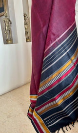 VANINI – CHOCOLATE OCHRE RUDRAKSHA KANJIVARAM WEAVE