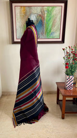 VANINI – CHOCOLATE OCHRE RUDRAKSHA KANJIVARAM WEAVE