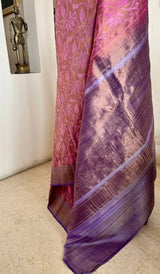 SARINA- MAUVE GOLD WHISPERS IN KATAN BANARASI WEAVE