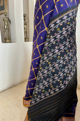 PHULO — RARE ODISHA MANKIDIA COTTON IN DEEP PURPLE