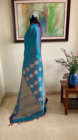 FLORA - CONTEMPORARY TUSSAR WITH ARTISTIC GHICHA DETAILS