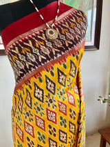KEYURI – YELLOW PATOLA WITH STRIKING IKKAT MOTIFS