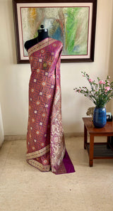 MEHRUNISSA – RICH TANCHOI BANARASI IN LUMINOUS SHOT SILK