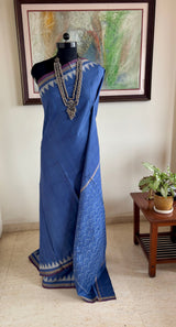 SUJEETA — AN UNDERSTATED BLUE POCHAMPALLY WITH ENDLESS STYLING POSSIBILITIES