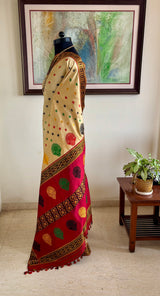 KETEKI — ASSAM SILK FRAMED IN FLORALS AND VIVID COLOUR