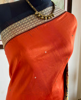 SANGITA — A STRIKING PATLI BOMKAI IN ORANGE AND BLACK