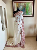 MITA- AN ODE TO ARTISTRY, OFF-WHITE BALUCHARI SAREE