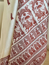 MITA- AN ODE TO ARTISTRY, OFF-WHITE BALUCHARI SAREE