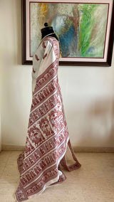 MITA- AN ODE TO ARTISTRY, OFF-WHITE BALUCHARI SAREE