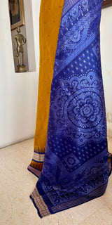 BANASHREE — A STRIKING SAMBALPURI IN MUSTARD GOLD AND PURPLE