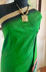 SHAMBHAVI – GREEN BOMKAI WITH STRIKING BLACK WEAVES
