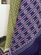 RITA- ELEGANT GREEN KHANDUA COTTON WITH BANDHA MOTIFS