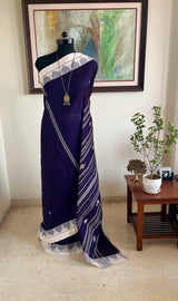 PRATHI- RICH PURPLE KOTPAD WITH STRIKING FISH MOTIFS