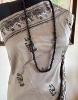 LIPIKA — GREY BALUCHARI WITH MAHABHARATA STORYTELLING WEAVES