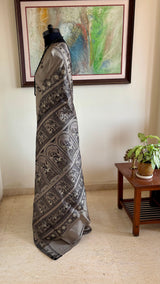 LIPIKA — GREY BALUCHARI WITH MAHABHARATA STORYTELLING WEAVES