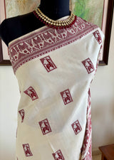 DEBAPRIYA — VINTAGE BALUCHARI WITH ICONIC BANKURA HORSE MOTIFS