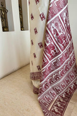 DEBAPRIYA — VINTAGE BALUCHARI WITH ICONIC BANKURA HORSE MOTIFS