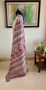 DEBAPRIYA — VINTAGE BALUCHARI WITH ICONIC BANKURA HORSE MOTIFS