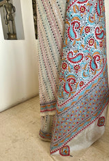 ALOHI – WHITE KANTHA SILK WITH VIBRANT EMBROIDERY