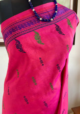 NILAANI - CORAL PINK KANJIVARAM WITH PEACOCK MOTIFS