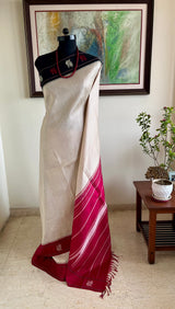 SHRUTANGI – REVERSIBLE 2-IN-1 BLACK MAROON KANJIVARAM