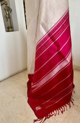 SHRUTANGI – REVERSIBLE 2-IN-1 BLACK MAROON KANJIVARAM