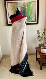 SHRUTANGI – REVERSIBLE 2-IN-1 BLACK MAROON KANJIVARAM