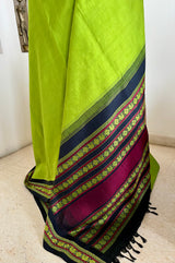 SARVITHA – ELEGANT KORVAI KANJIVARAM WITH PEACOCK AND RUDRAKSHA MOTIFS