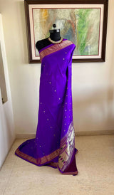 ATREYI – MAGENTA PURPLE PAITHANI SAREE WITH NARALI BORDER