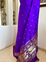 ATREYI – MAGENTA PURPLE PAITHANI SAREE WITH NARALI BORDER