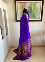 ATREYI – MAGENTA PURPLE PAITHANI SAREE WITH NARALI BORDER