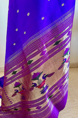 ATREYI – MAGENTA PURPLE PAITHANI SAREE WITH NARALI BORDER