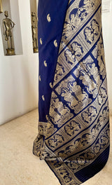 TIYASHA – PEACOCK MOTIFS AND STORYTELLING BALUCHARI SILK