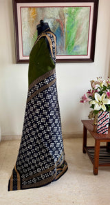 PATRALEKHAA — A STRIKING GREEN SAMBALPURI WITH PASAPALI DETAILS
